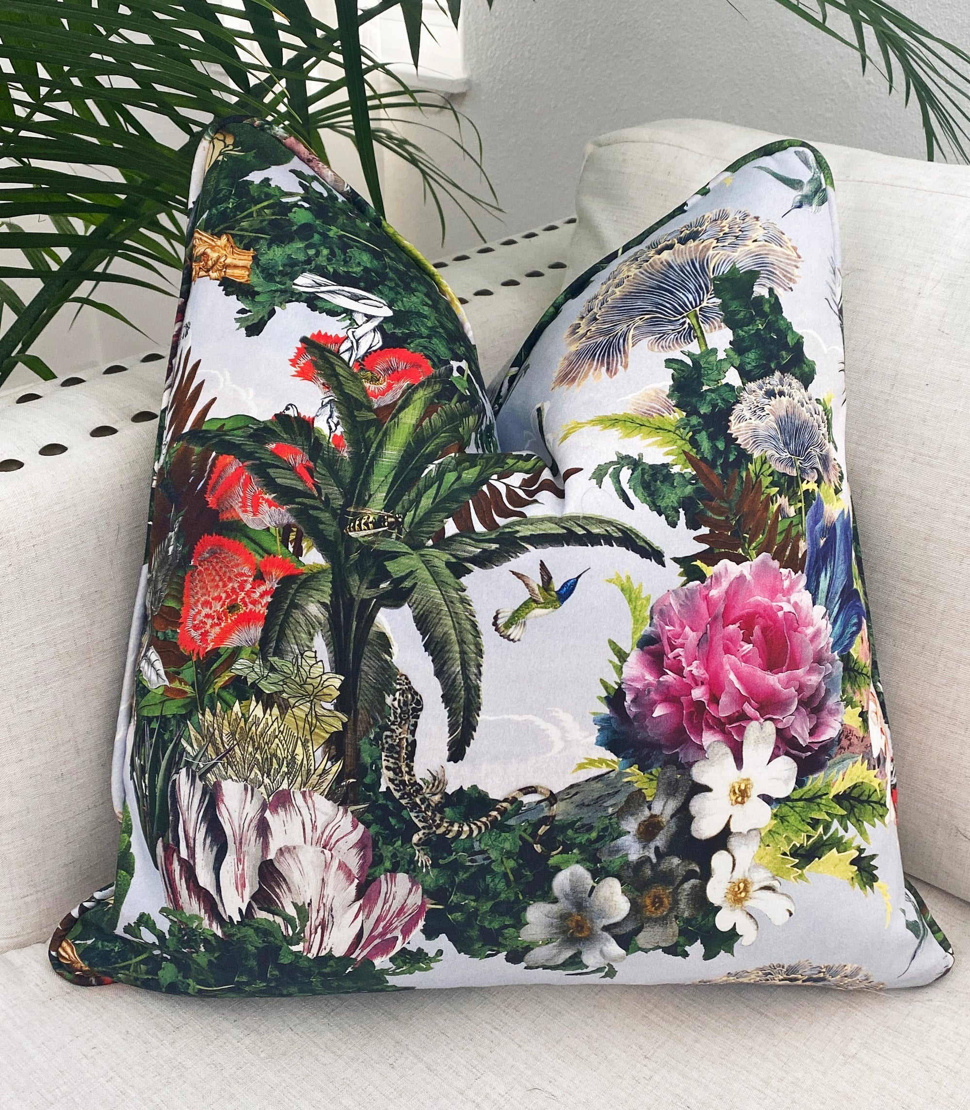 Christian Lacroix Jardin des Reves floral tropical pillow