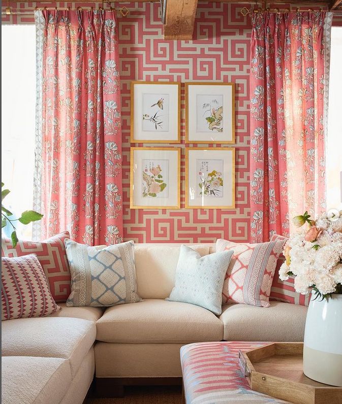 Red | Orange | Coral Fabric