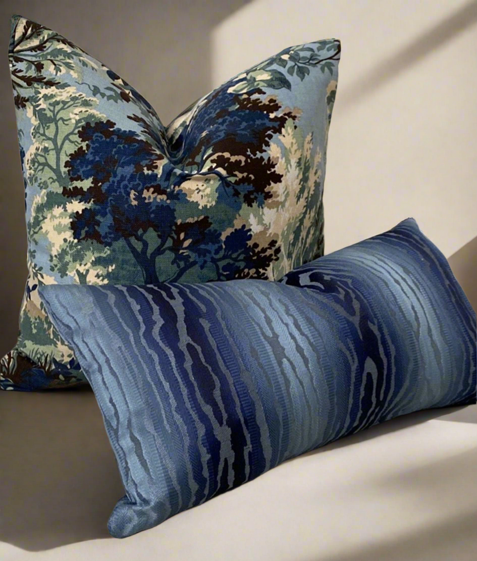 Thibaut Traduzione Navy Pillow Cover