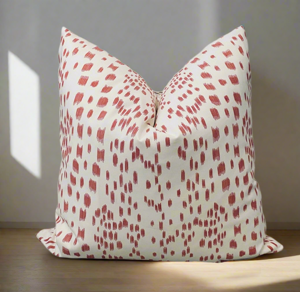 Berry Abstract Animal Print Pillow Cover