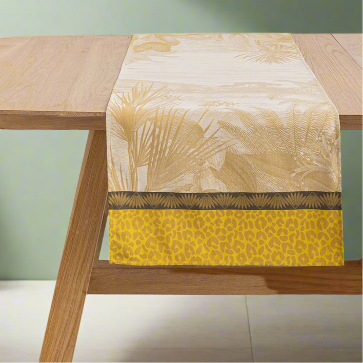 Le Jacquard Français Sinharâja Table Runner - Fauve (Yellow)