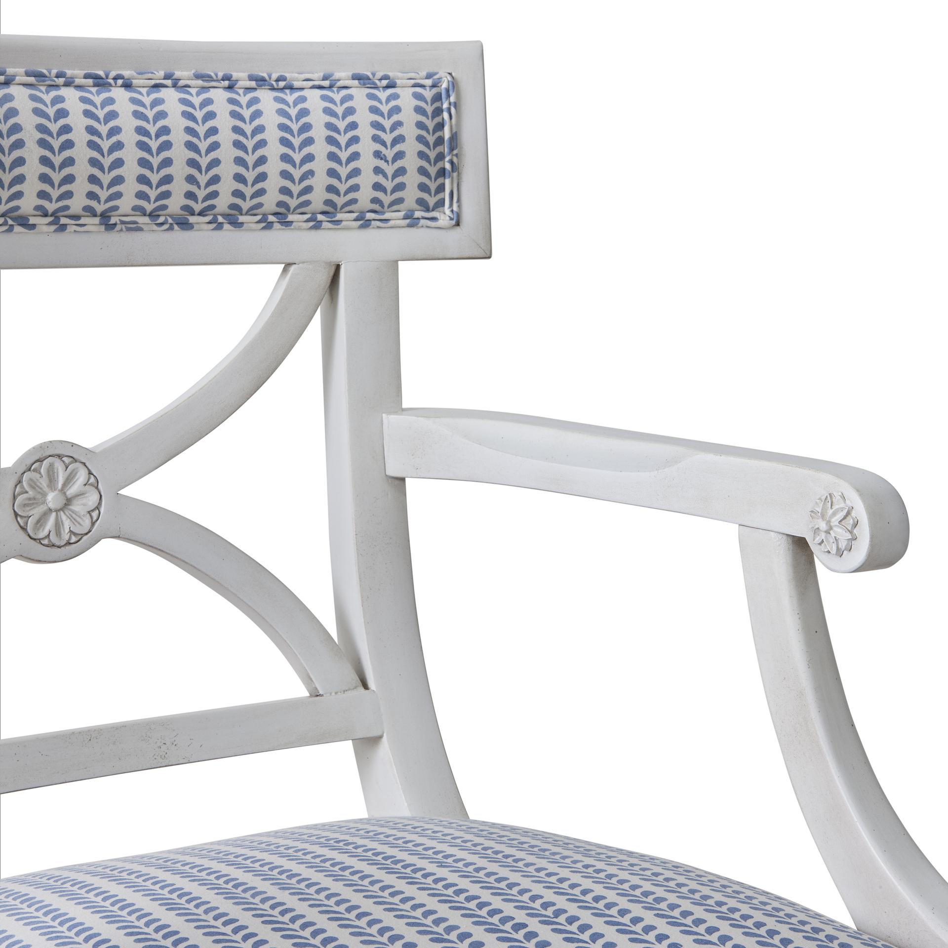 Molly Mahon Bindi Block Print Fabric - Blue