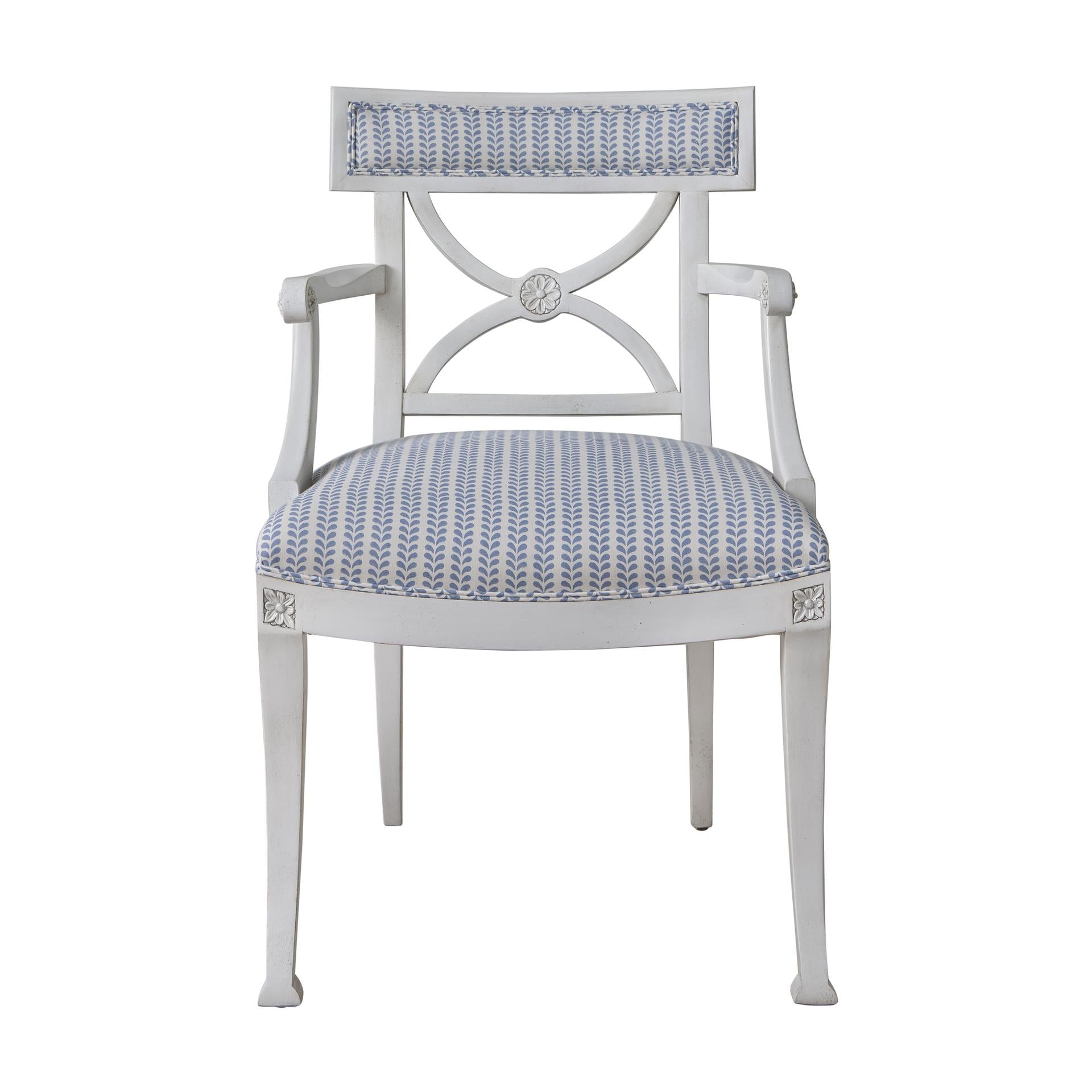 Molly Mahon Bindi Block Print Fabric - Blue