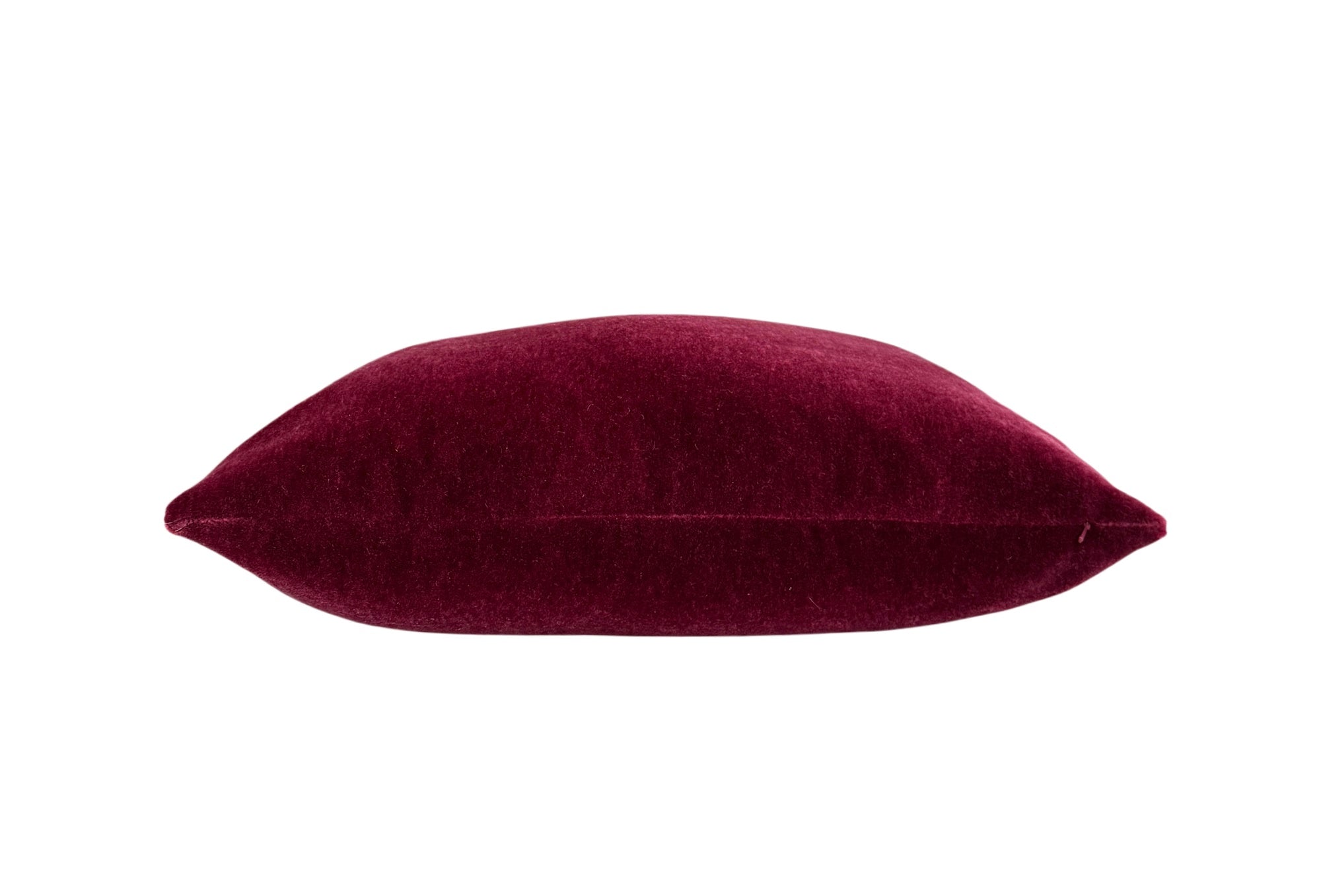 Burgundy Mohair Pillow Cover