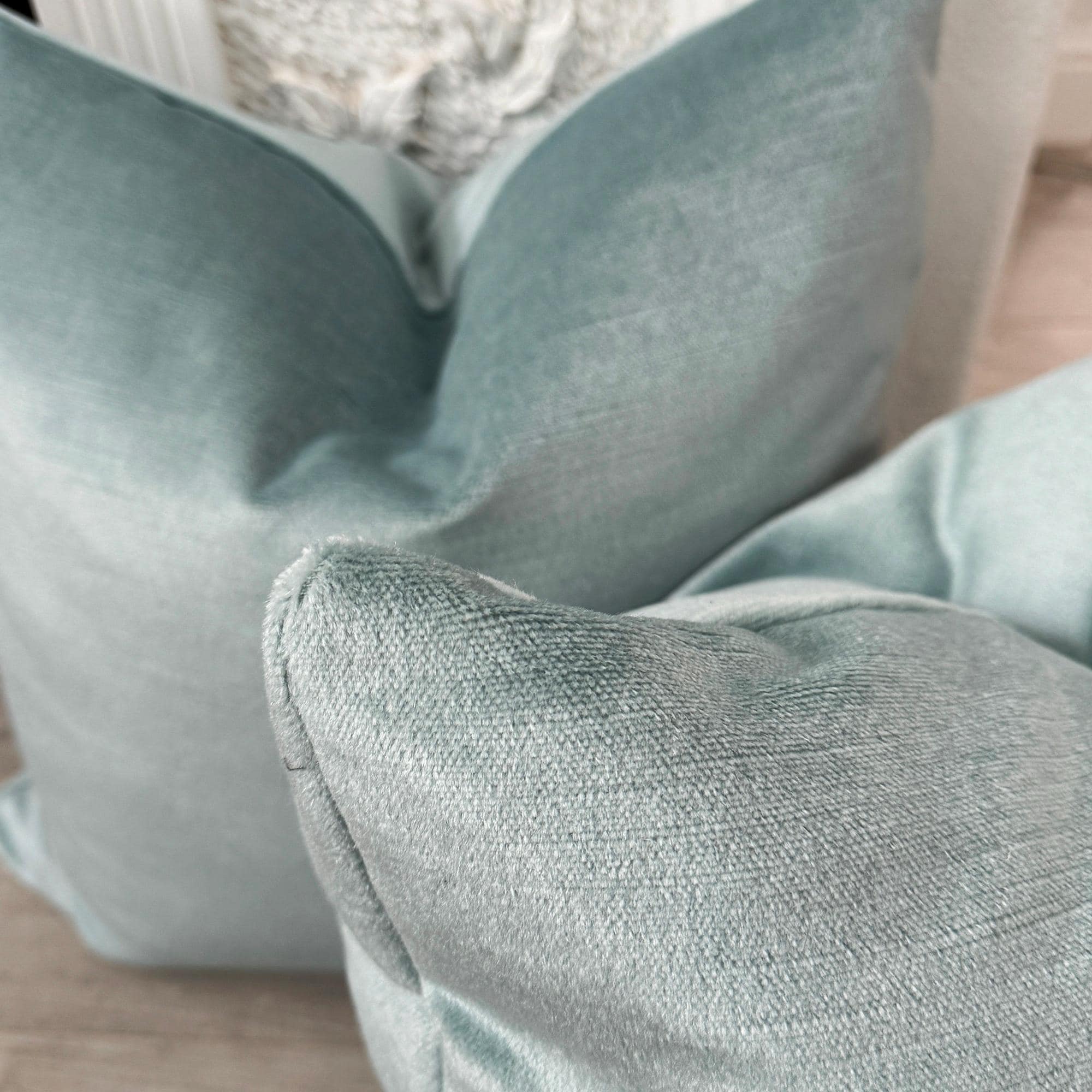 Luster Mohair Pillow Cover in Celeste