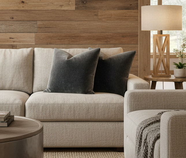 Charcoal Mohair Pillow Cover