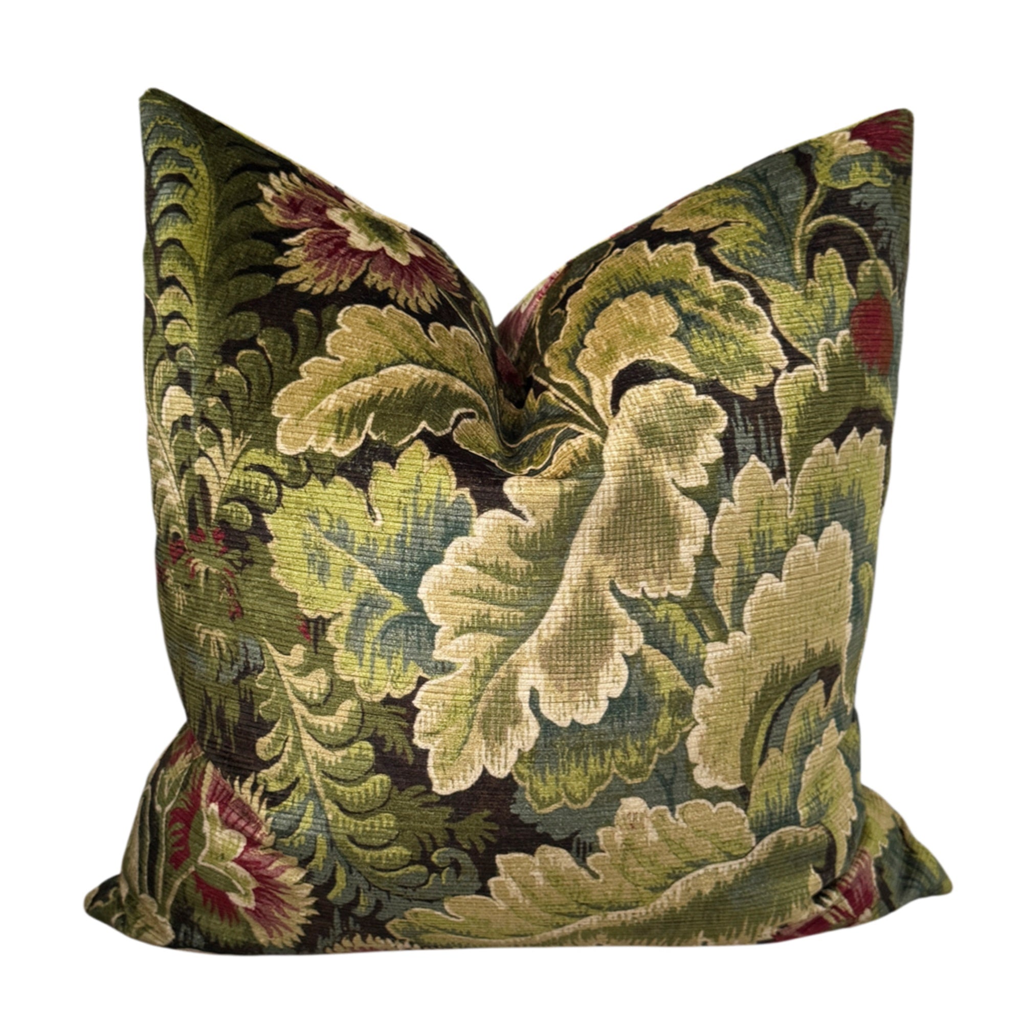 Chelsea Velvet Pillow Cover - Fern And Mulbery