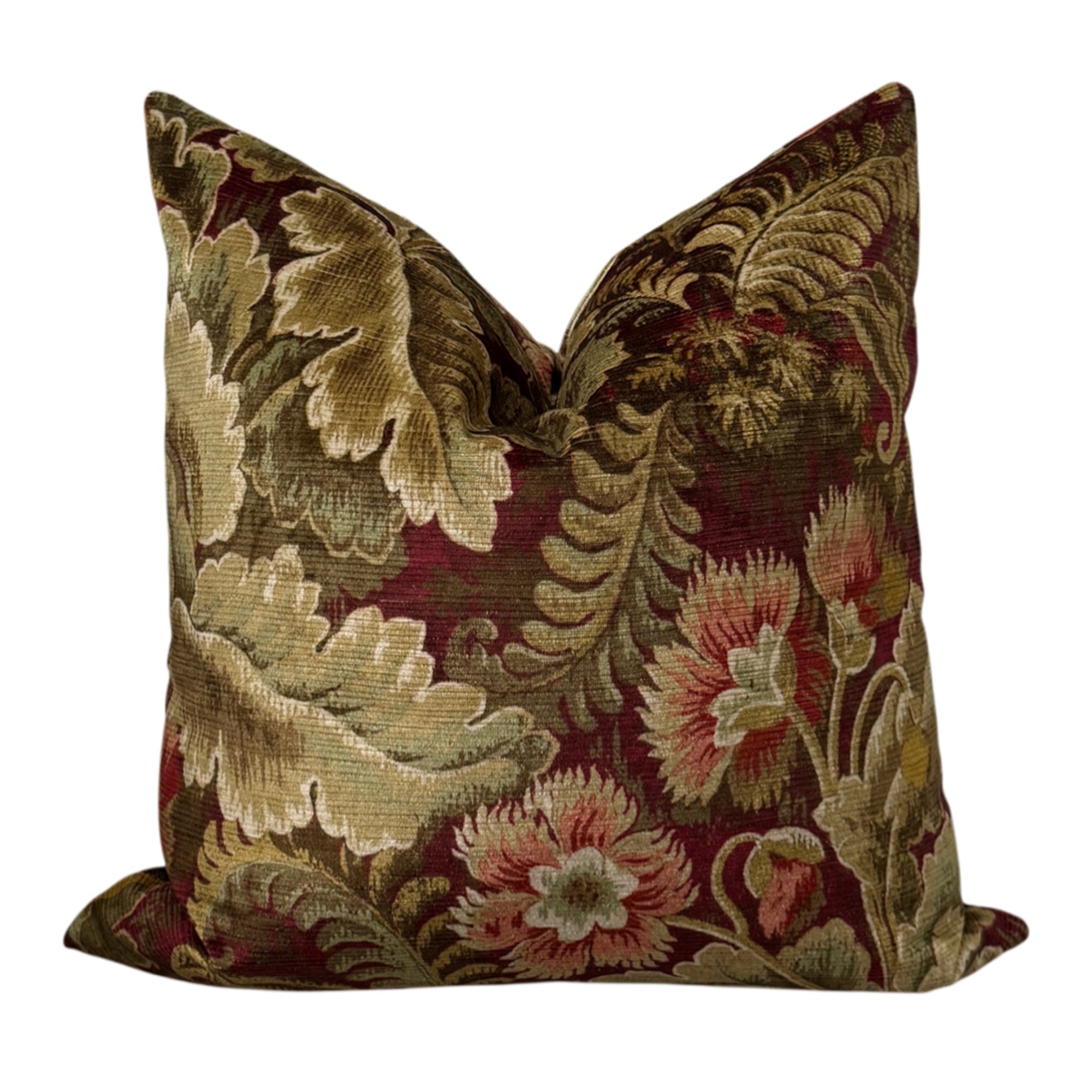 Chelsea Velvet Pillow Cover - Plum and Rhubarb