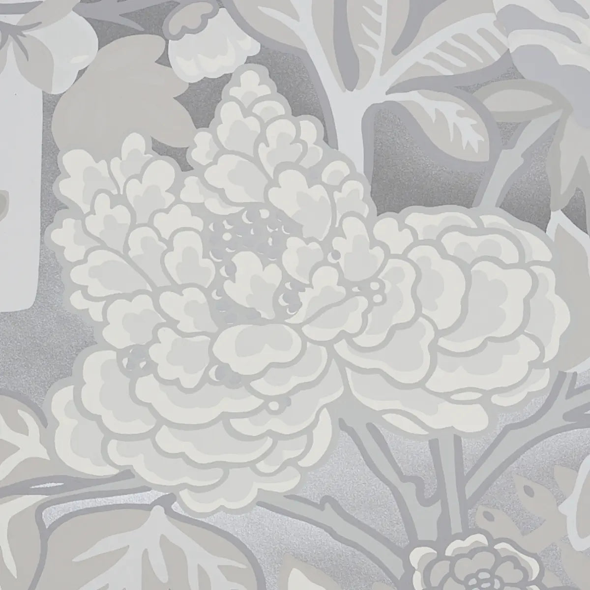 Schumacher Chiang Mai Dragon Wallpaper - Limestone