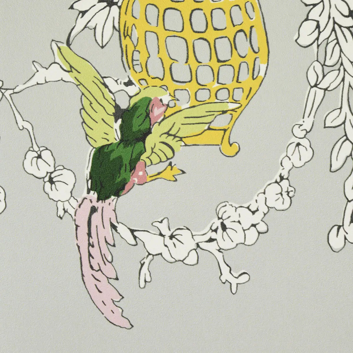 Schumacher Chinoisierie Moderne Walpaper - Soft Grey