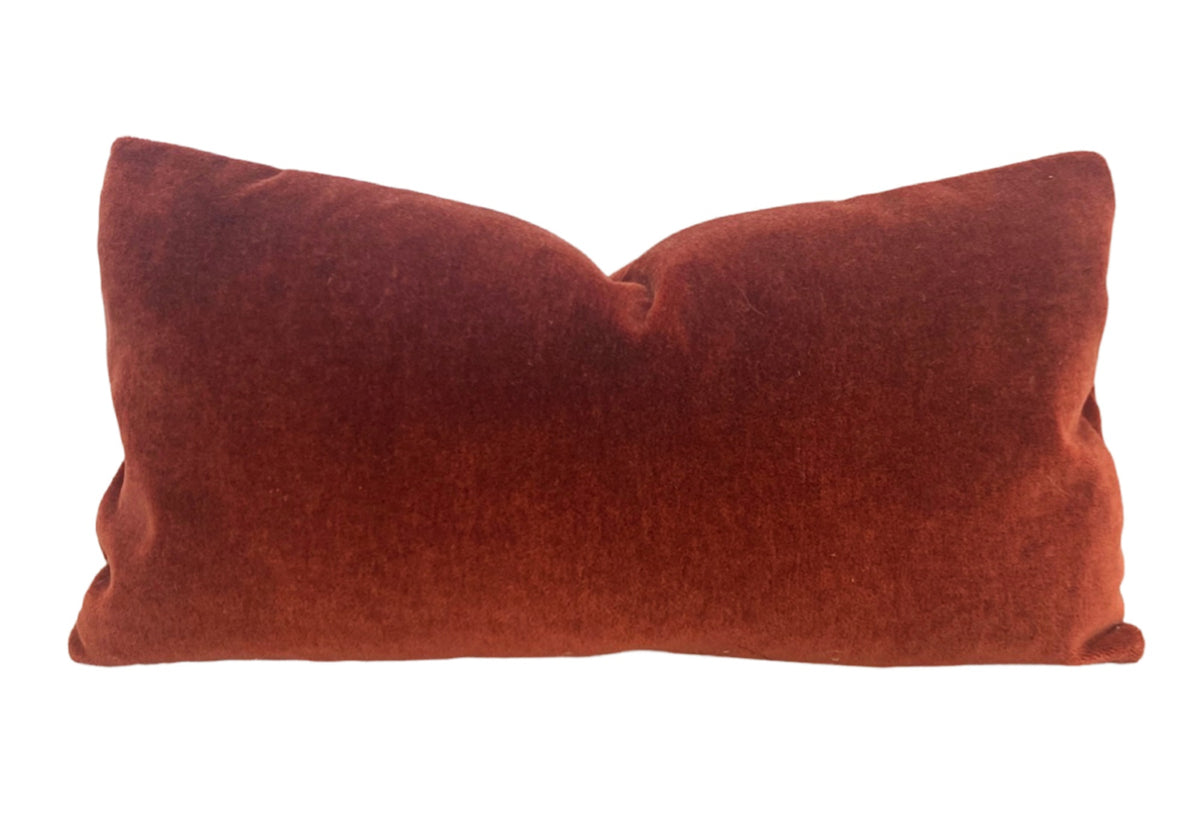 Cinnabar Mohair Pillow Cover