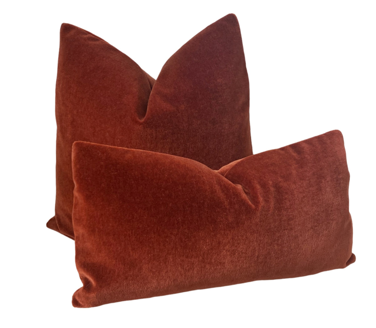 Cinnabar Mohair Pillow Cover