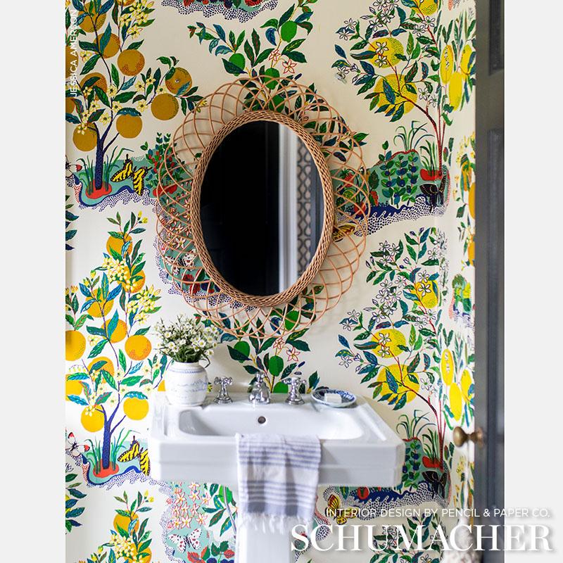 Schumacher Citrus Garden Wallpaper Panels - Primary