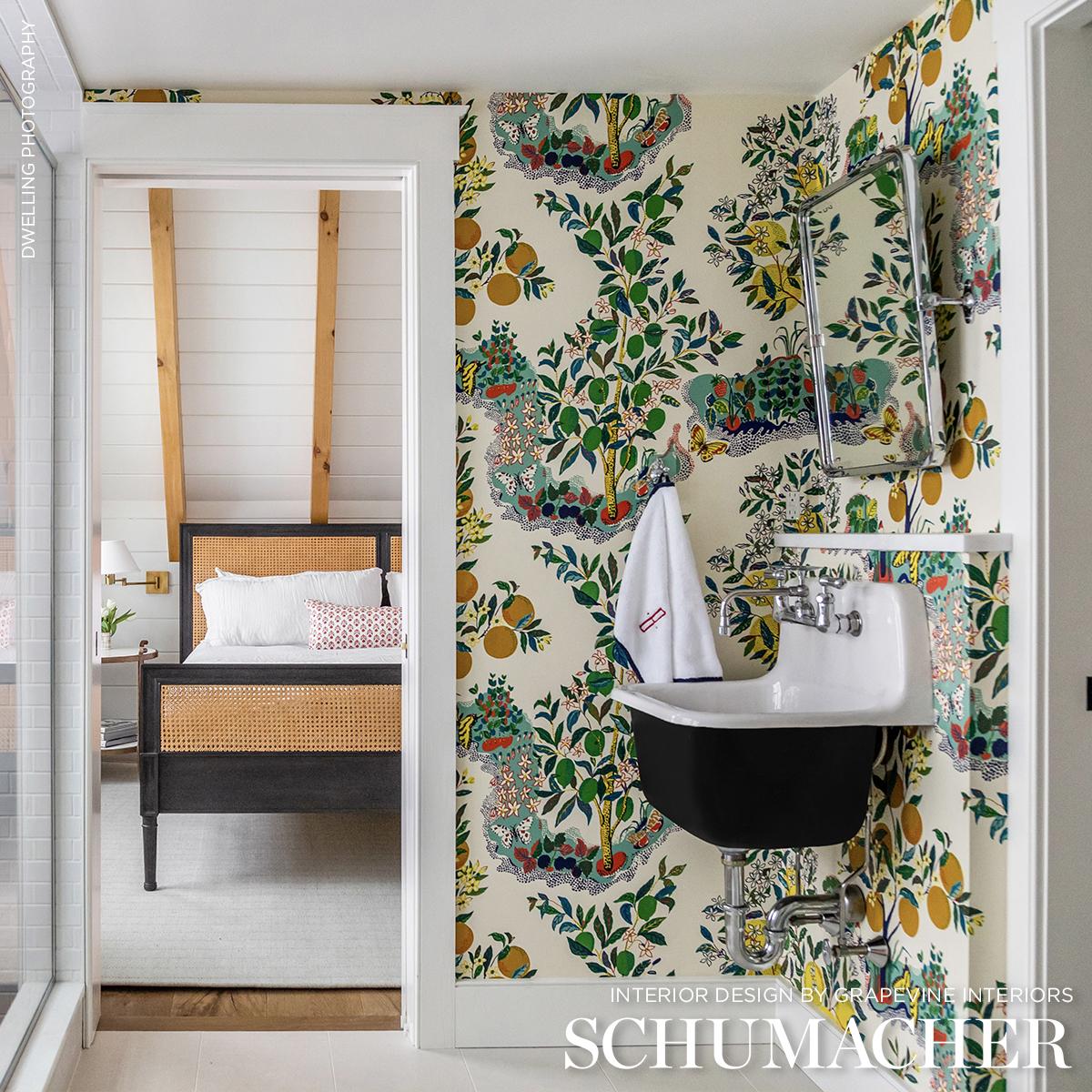 Schumacher Citrus Garden Wallpaper Panels - Primary