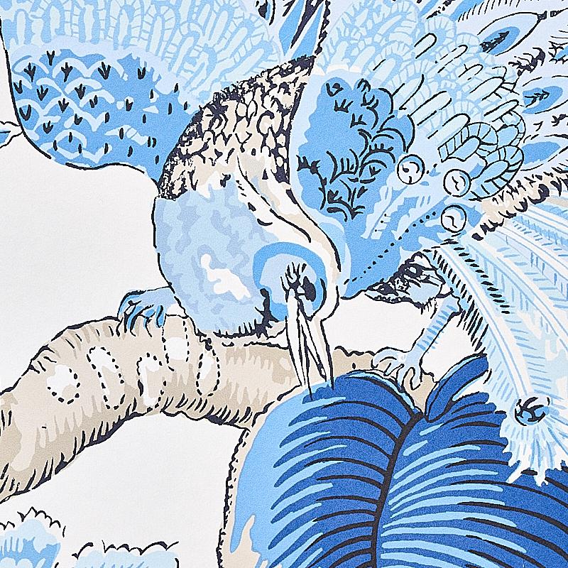 Schumacher Cranley Garden Fabric - Blue