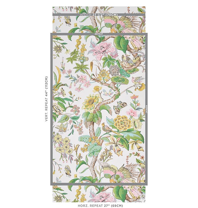 Schumacher Cranley Garden Wallpaper - Pink