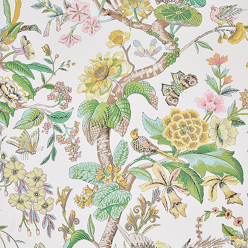 Schumacher Cranley Garden Fabric - Pink