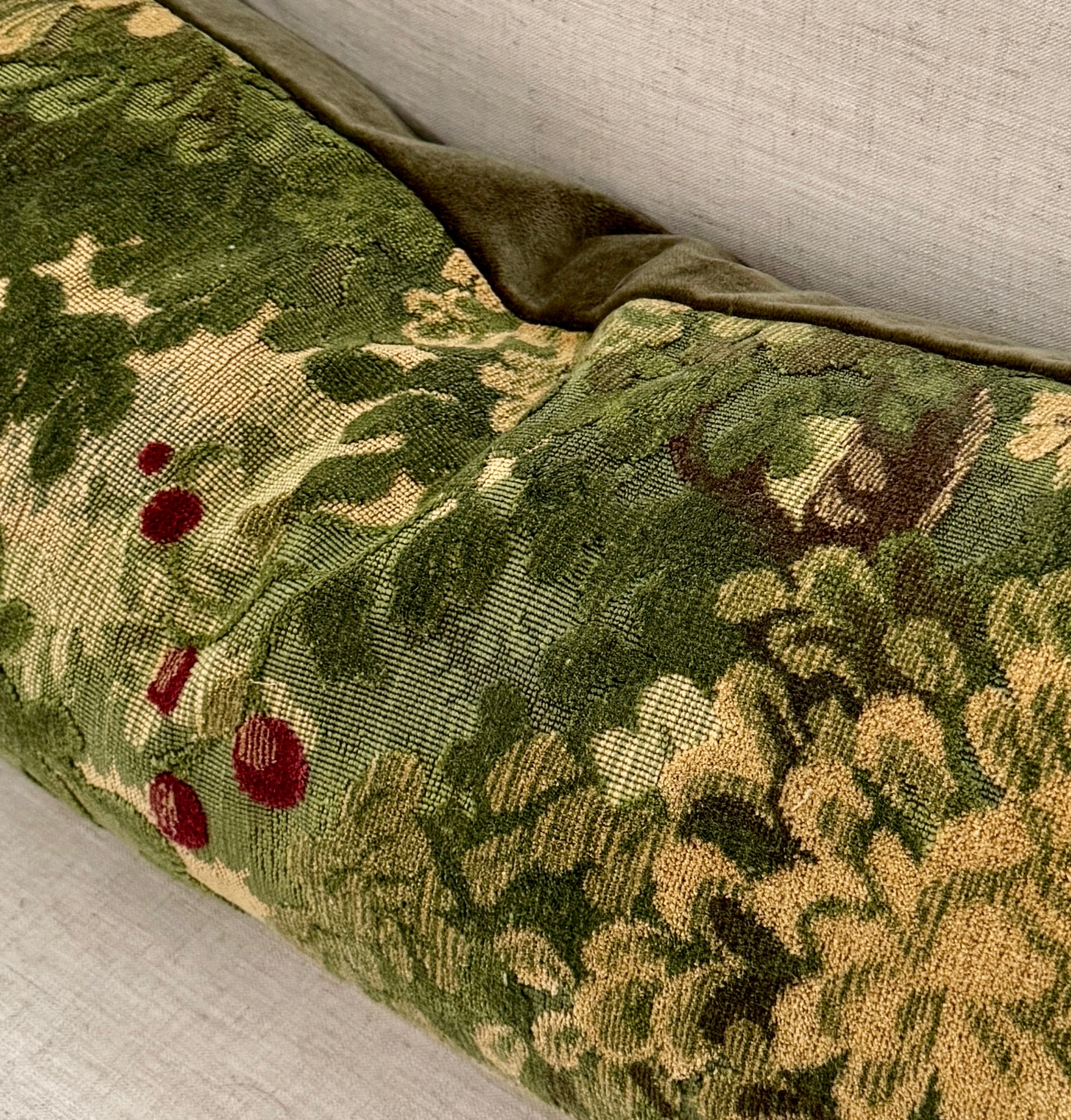Marly & Mohair Luxury Verdure Velvet Pillow Cover - Forest Greens