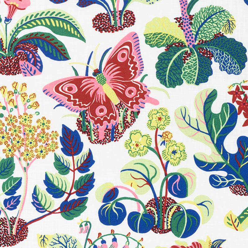 Schumacher Indoor/ Outdoor Exotic Butterfly Fabric - Spring