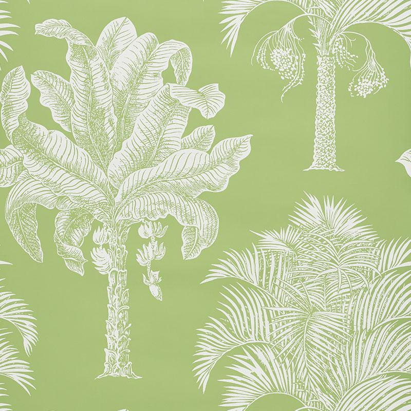 Schumacher Grand Palms Wallpaper - Leaf