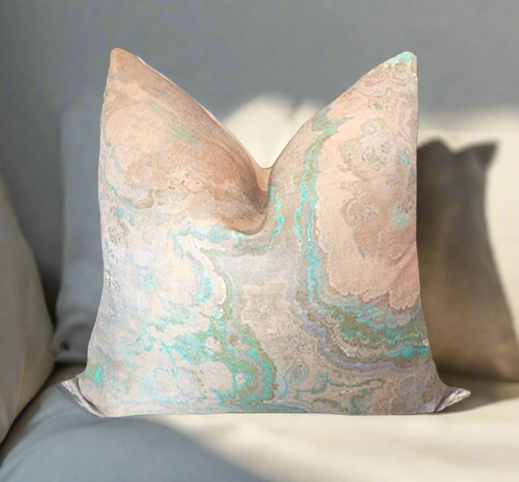 Custom Nicolette Mayer, Agate Linen Pillow Cover