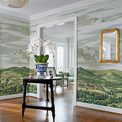 Thibaut Whitcombe Park Mural Wallpaper - Natural