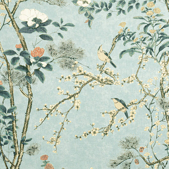 Thibaut Katsura Fabric - Mint
