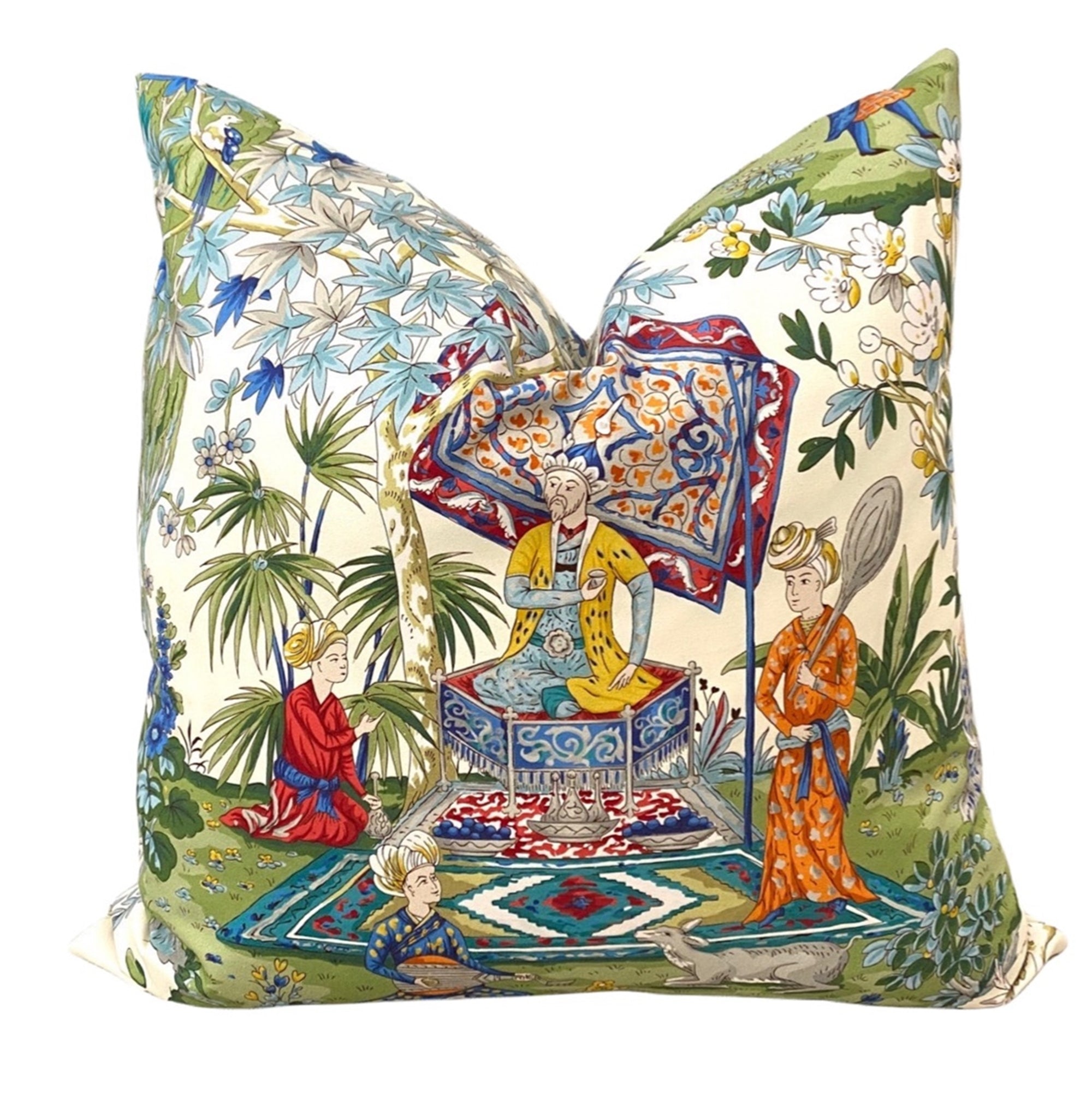 Multi-Color Chinoiserie Pillow Cover