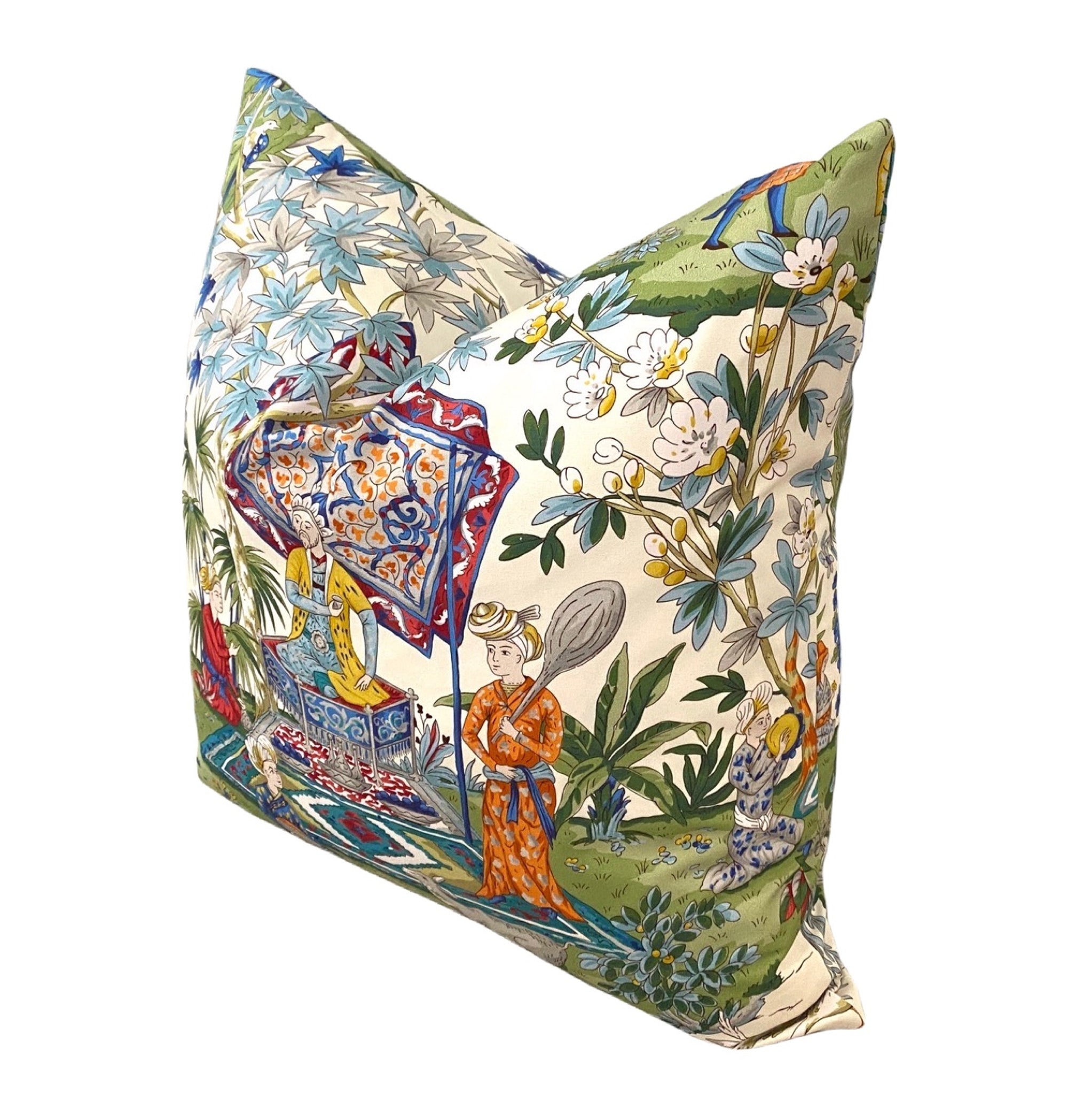Multi-Color Chinoiserie Pillow Cover