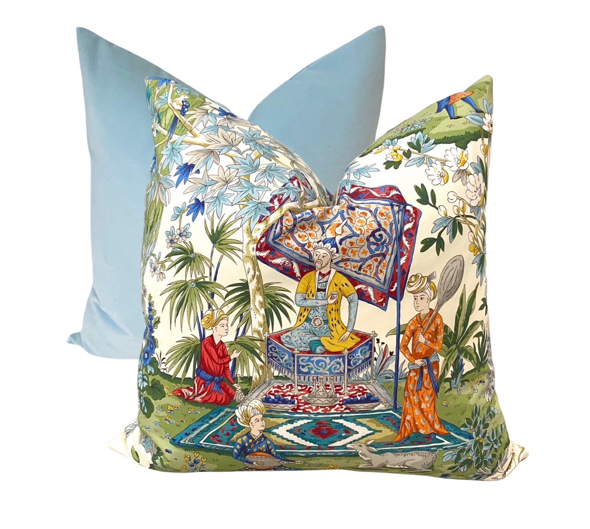 Multi-Color Chinoiserie Pillow Cover