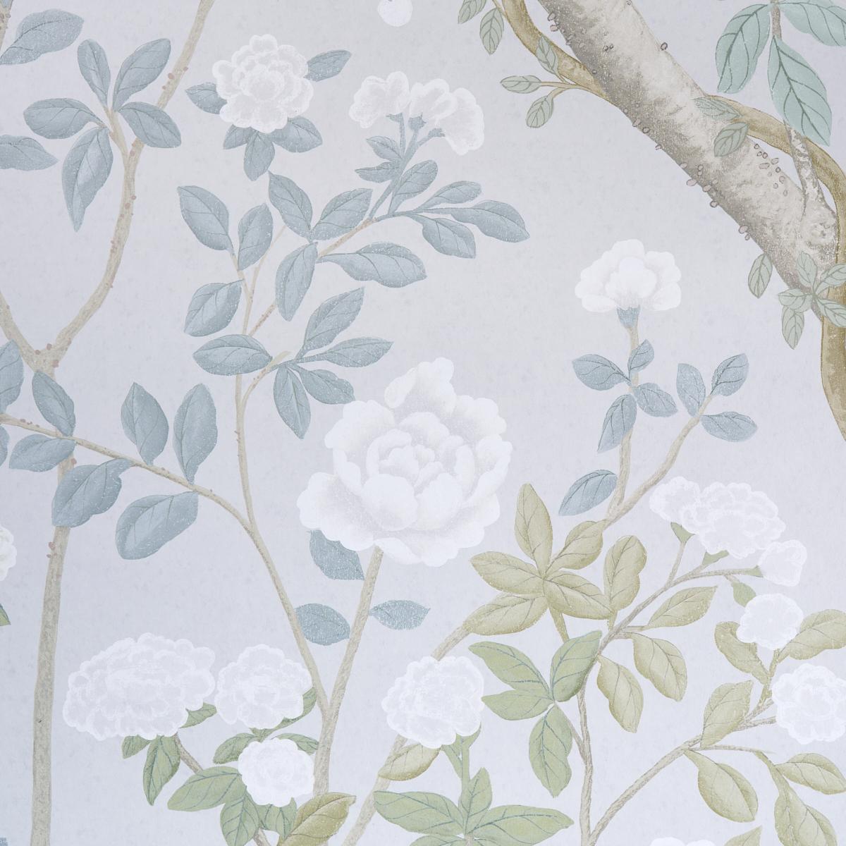 Schumacher Madame De Pompadour (Wide Width) Panel Set Wallpaper - Grey