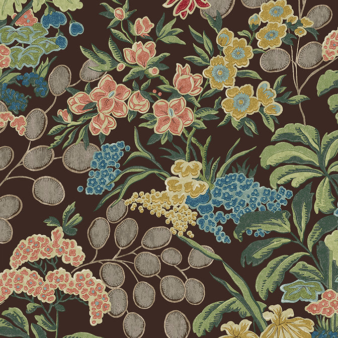 Thibaut Meadow Wallpaper - Brown