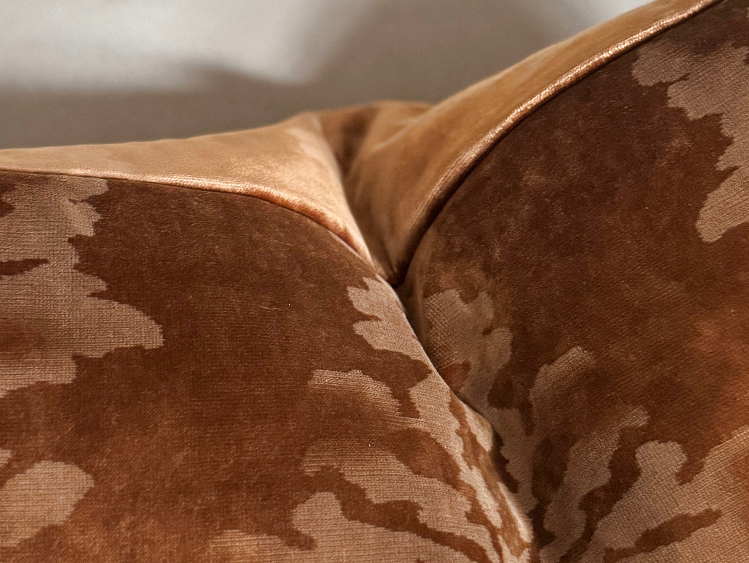 Venezia Italian Velvet Pillow Cover - Rame (Copper)