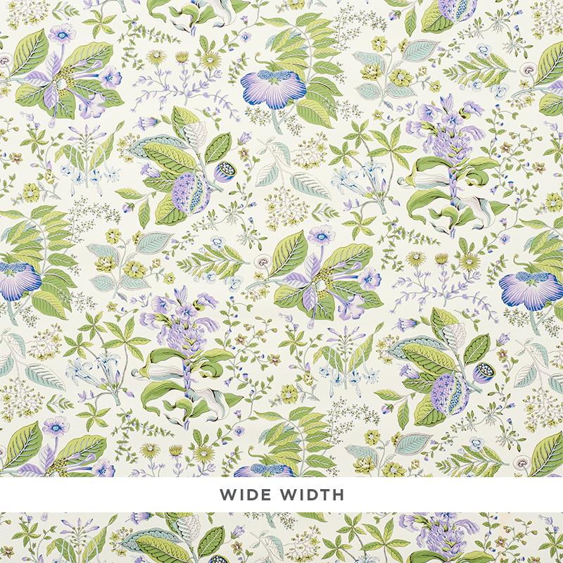 Schumacher Pomegranate Botanical Wallpaper - Purple