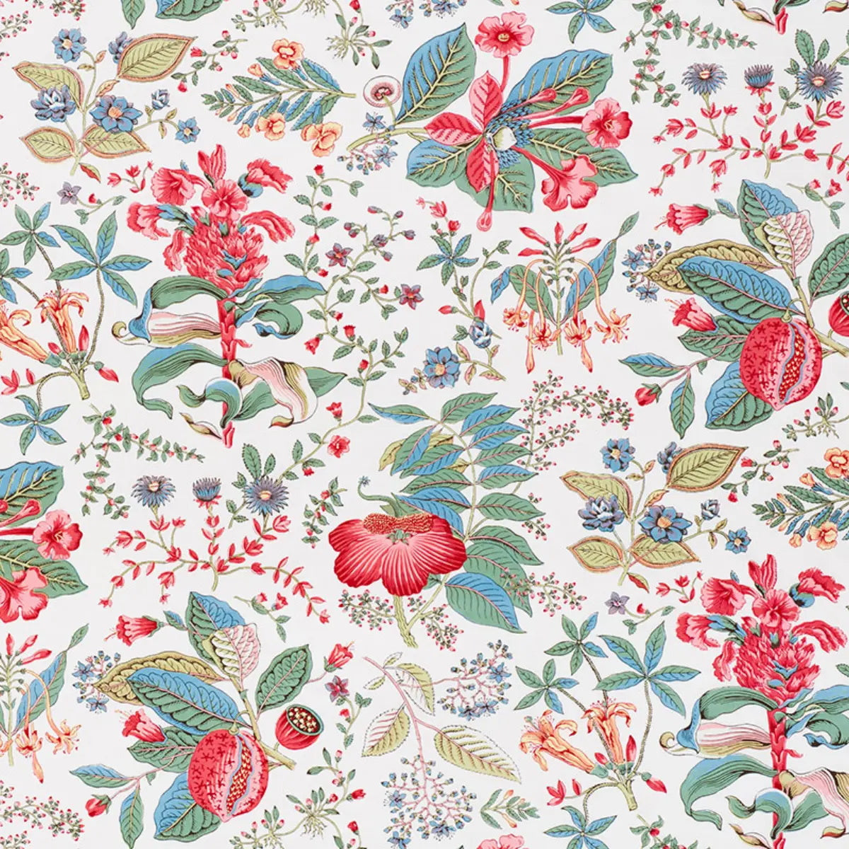 Schumacher Pomegranate Botanical Fabric - Document