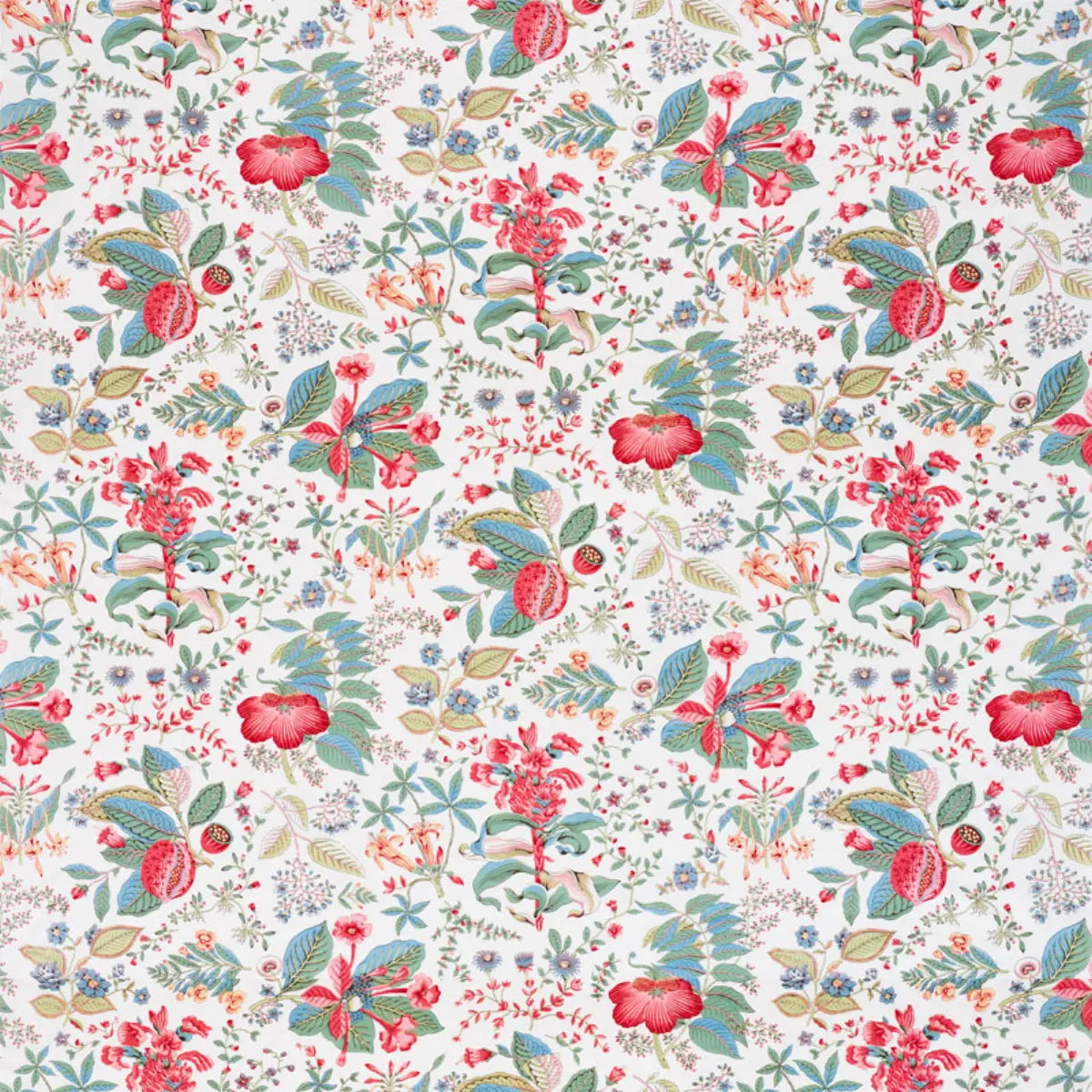 Schumacher Pomegranate Botanical Fabric - Document