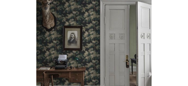 Sandberg Raphael Wallpaper - Charcoal
