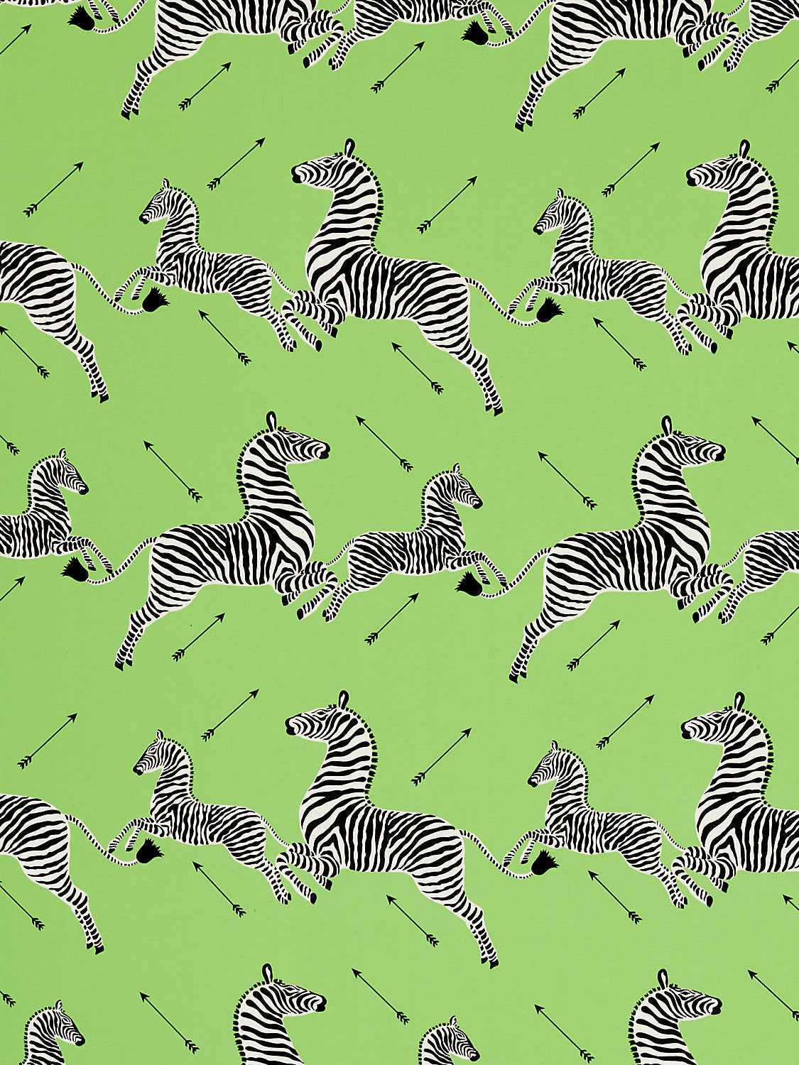 Scalamandre Zebras Petite Lime Fabric