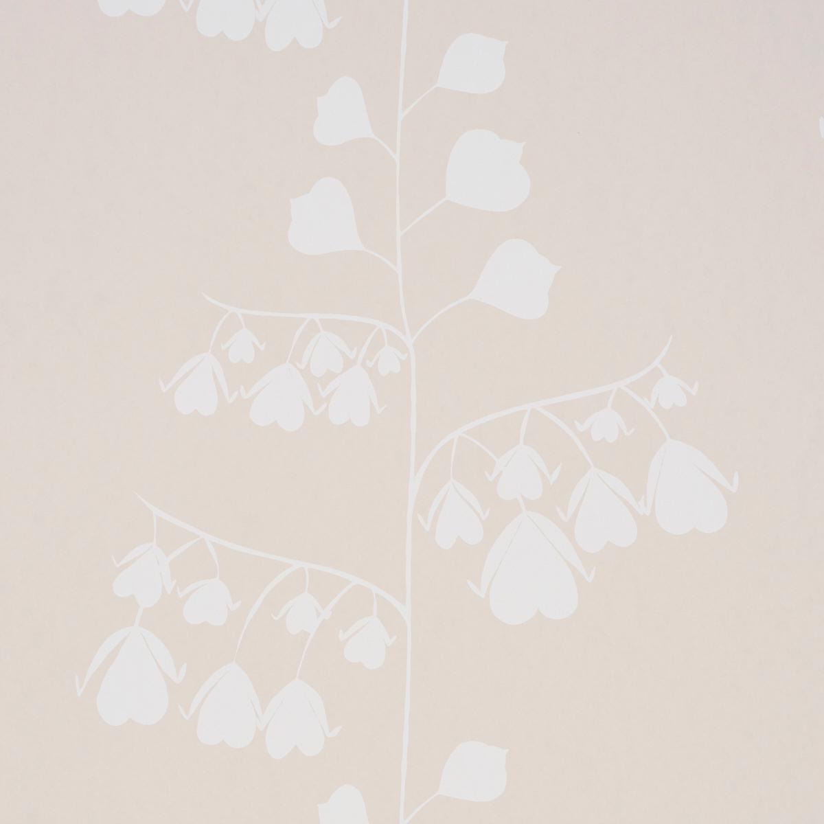 Schumacher Bleeding Hearts Wallpaper - Neutral