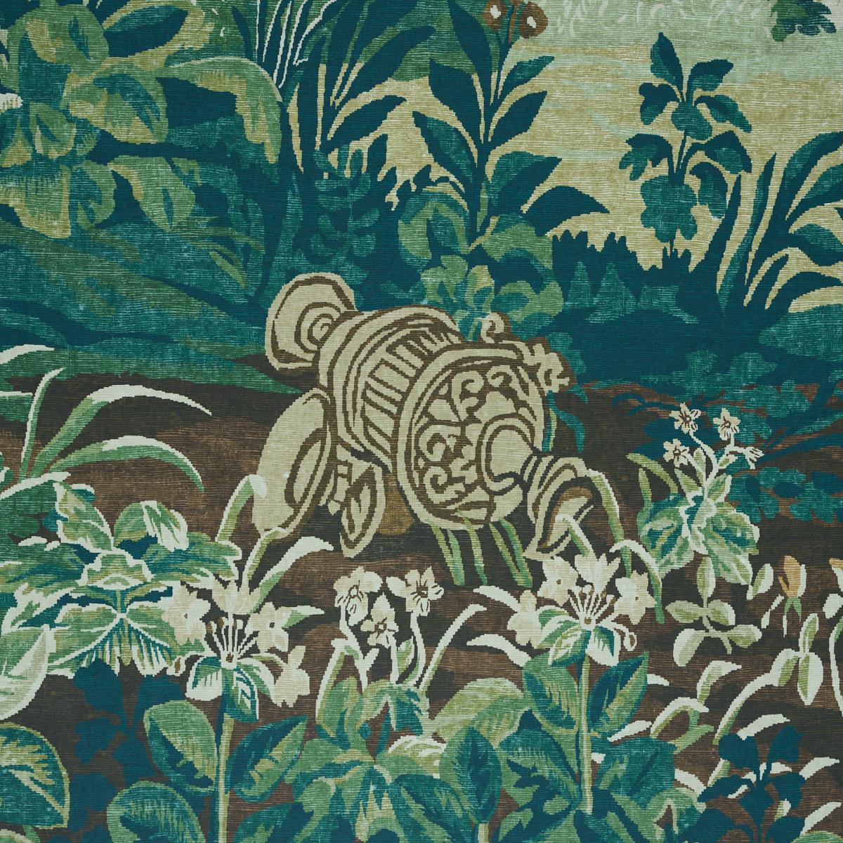Schumacher La Forêt Wallpaper 3 Panel Set - Spring Green Forest