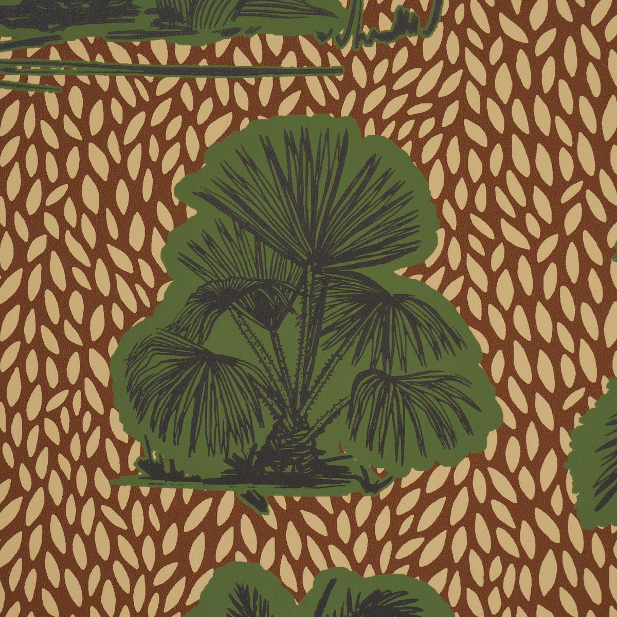Schumacher Tropical Safari Wallpaper - Orinoco Verdant Oasis
