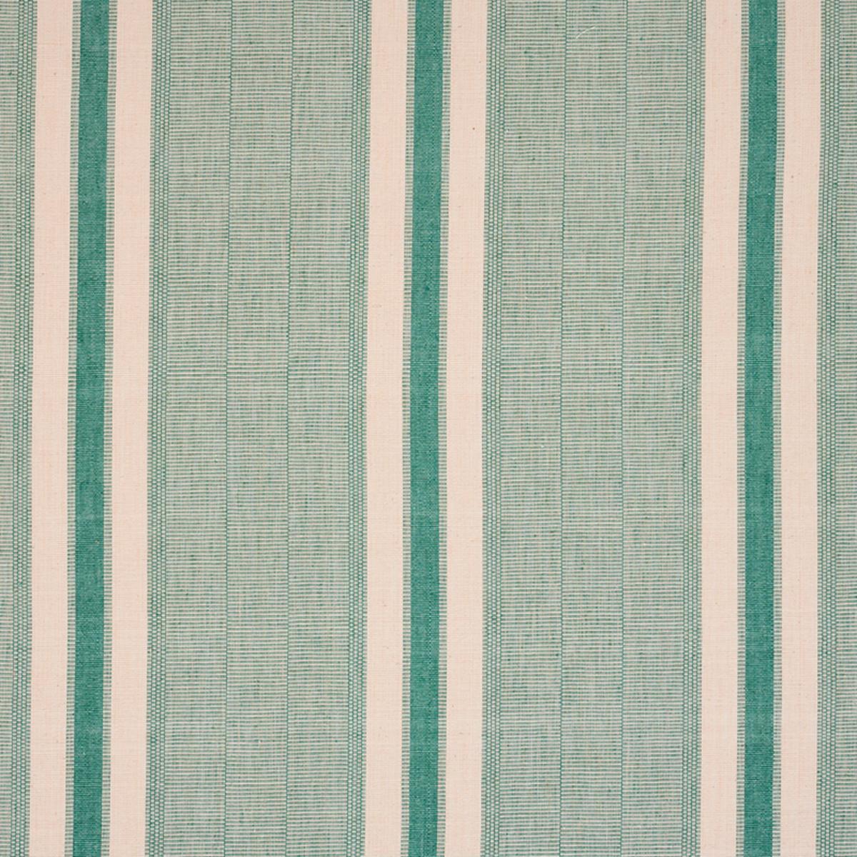 Schumacher Ipala Hand Woven Stripe Fabric - Duck Egg