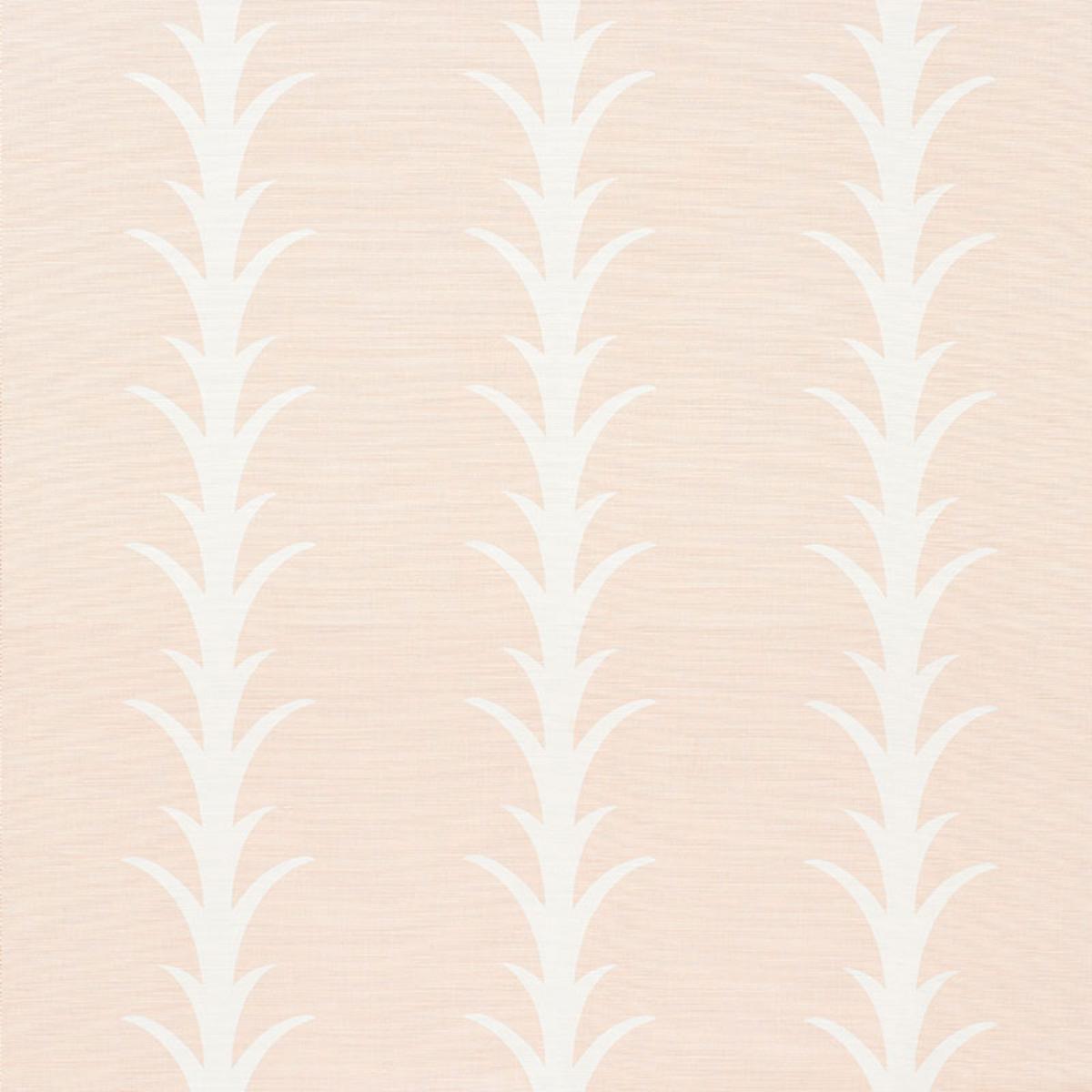 Schumacher Acanthus Stripe Fabric - Blush