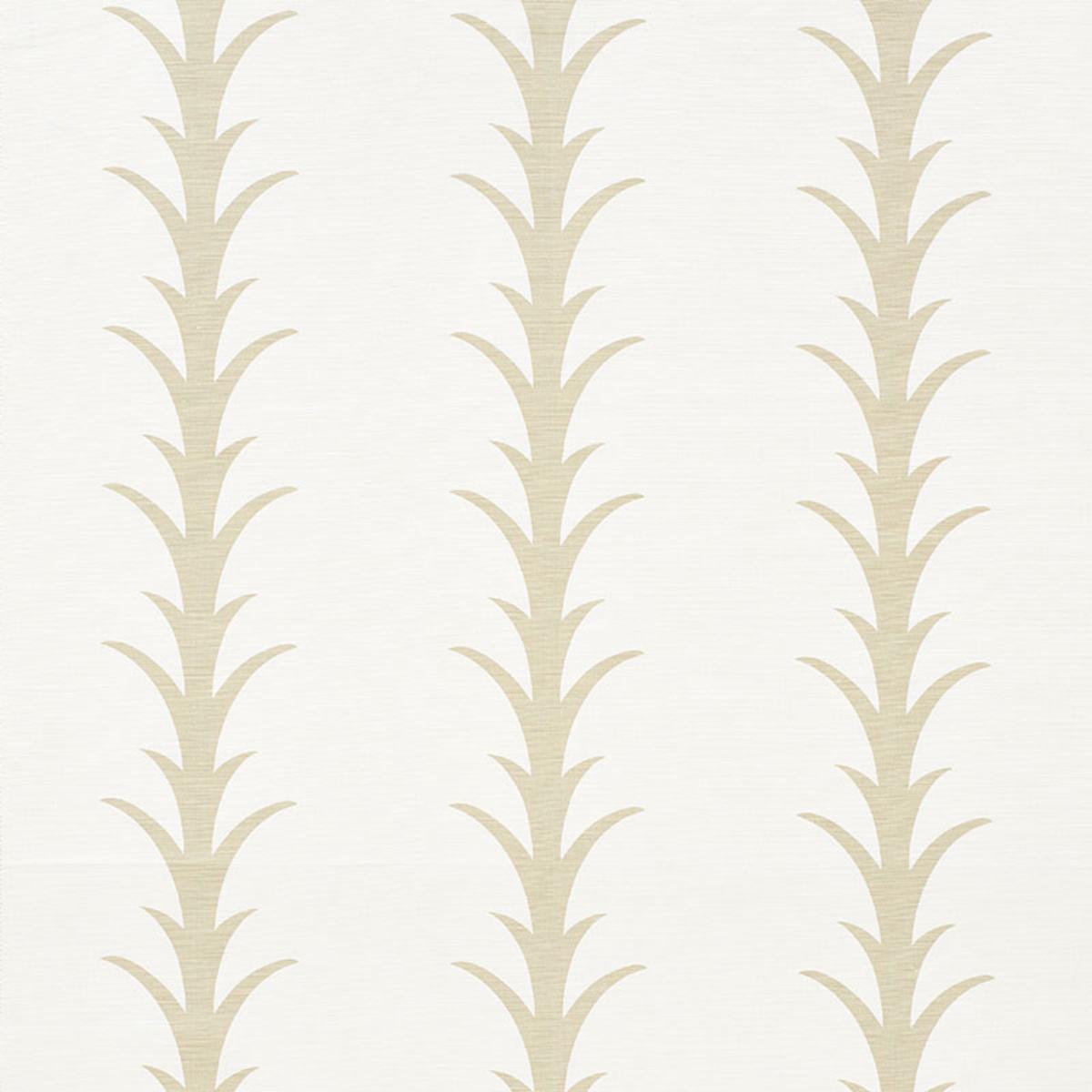 Schumacher Acanthus Stripe Fabric - Sand