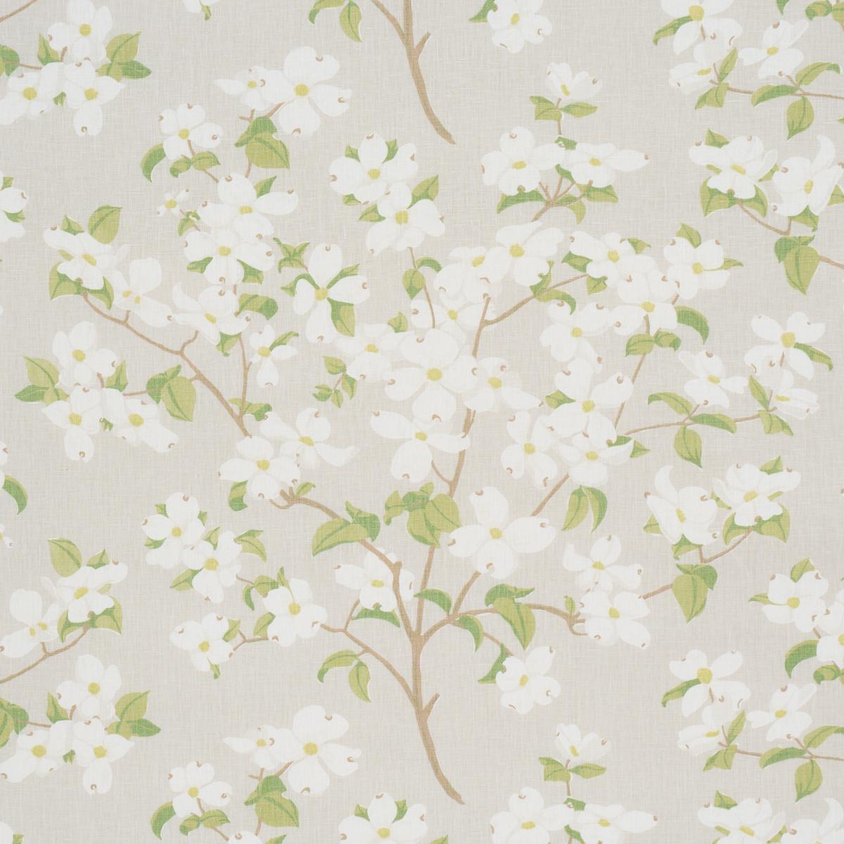 Schumacher Blooming Branch Fabric - Dove
