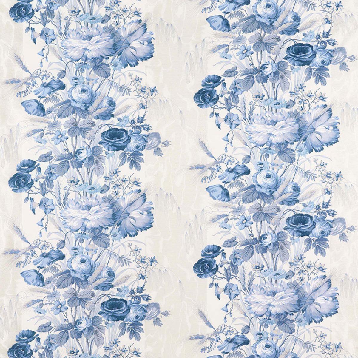 Schumacher Boughten House Fabric - Porcelain