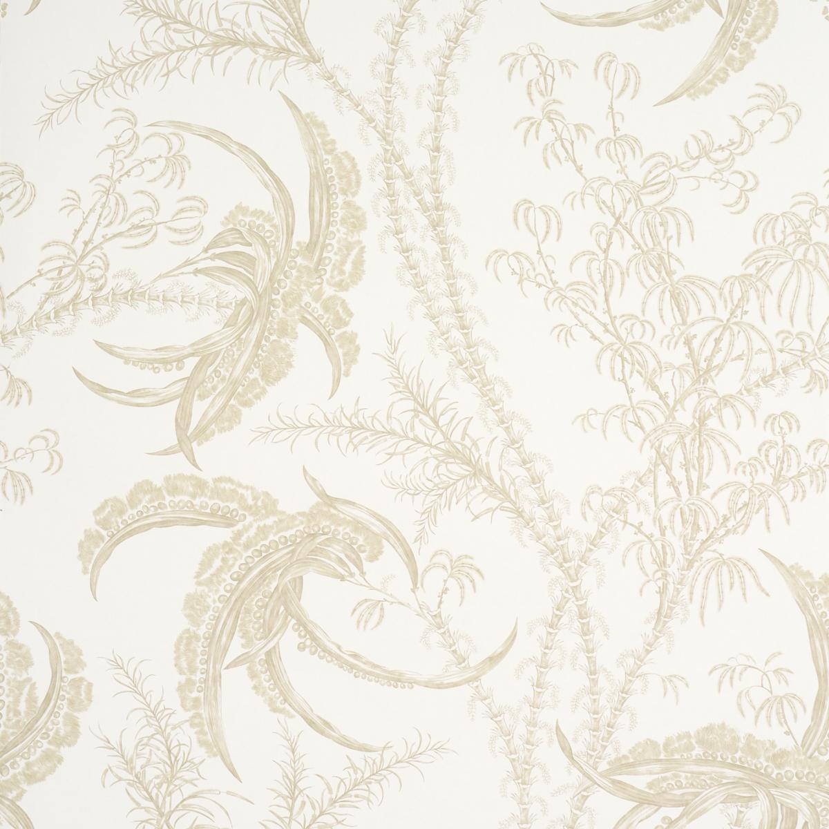 Schumacher Ocean Toile Wallpaper - Sand