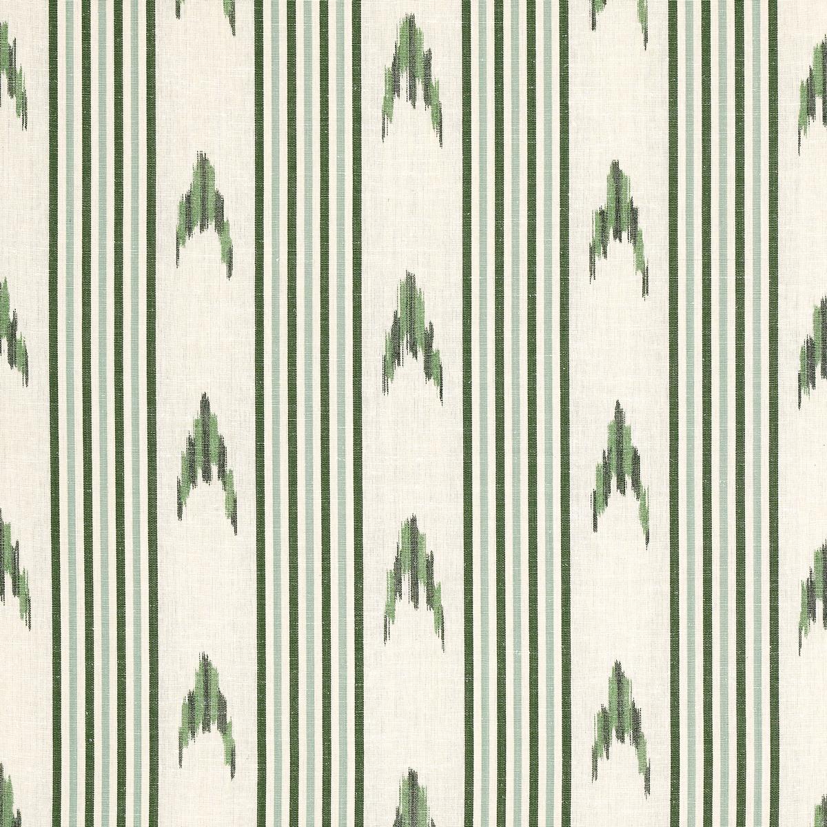 Schumacher Santa Barbara Ikat Fabric - Leaf Green