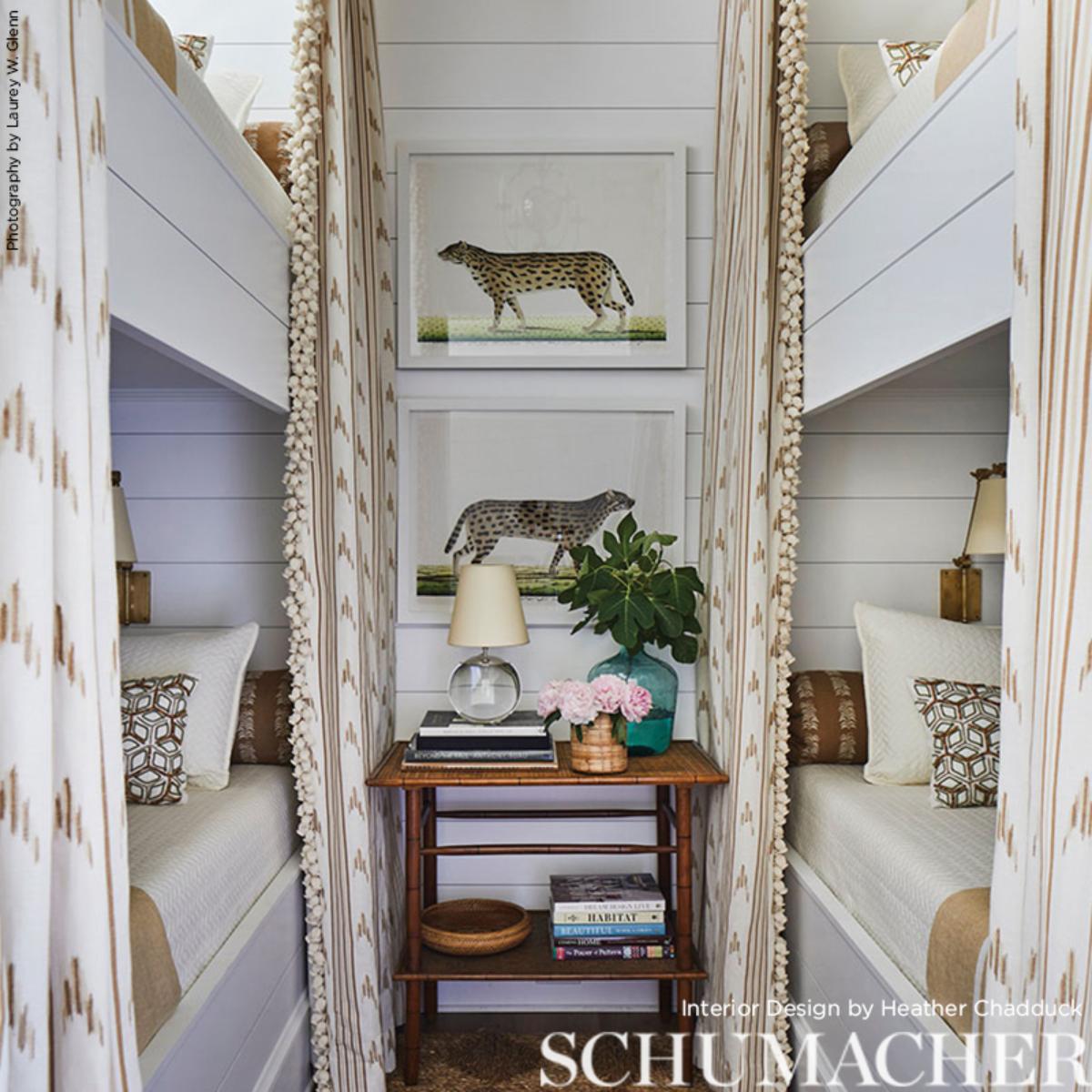 Schumacher Santa Barbara Ikat Fabric - Neutral