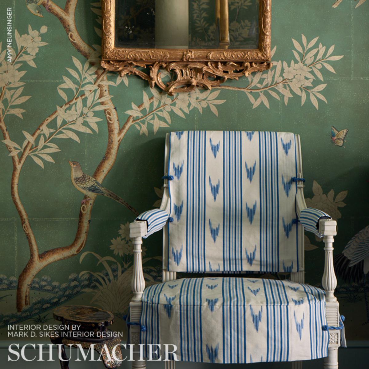 Schumacher Santa Barbara Ikat Fabric - Indigo